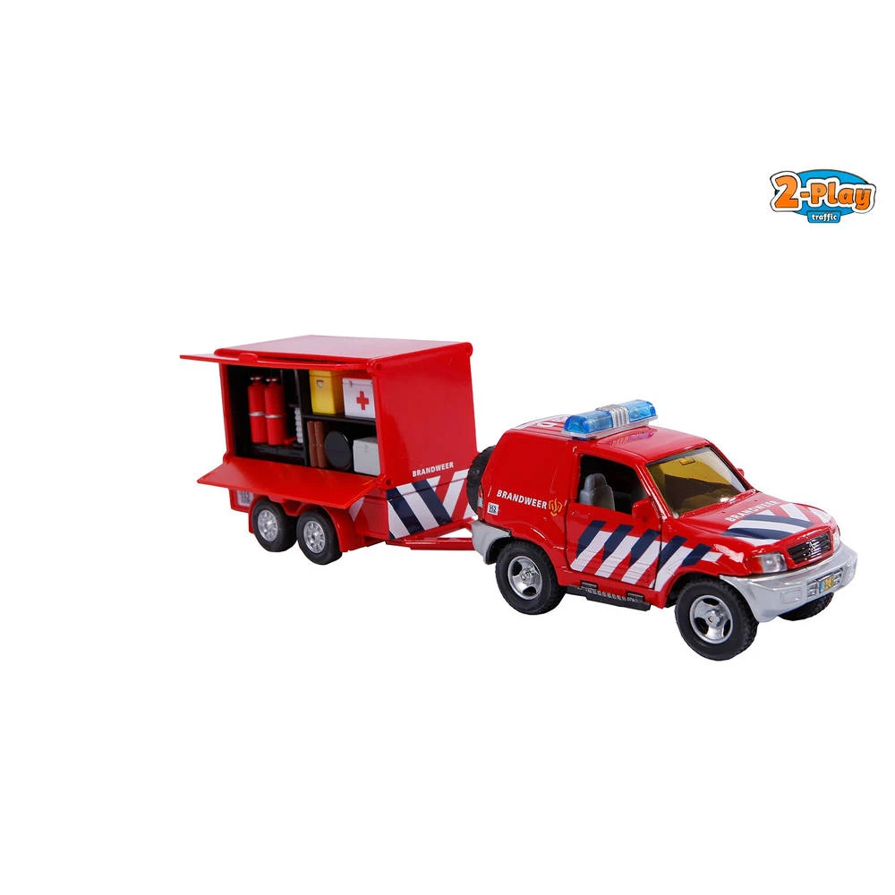 No Brand Brandweerauto Met Aanhangwagen 1 No Brand Brandweerauto Met Aanhangwagen