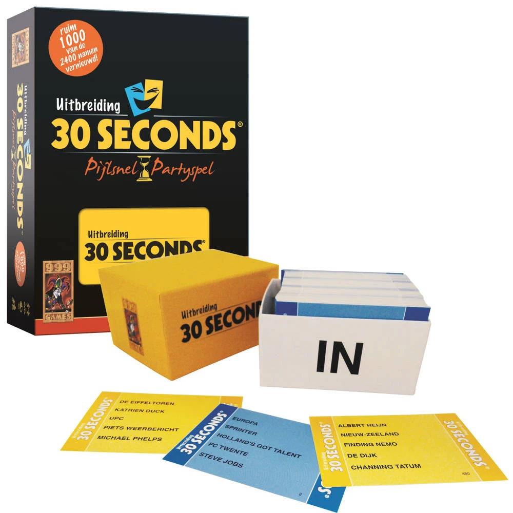 999 Games 30 Seconds Uitbreidingsset 1 999 Games 30 Seconds Uitbreidingsset