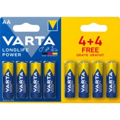 No Brand Varta AA Batterijen 4+4 Gratis