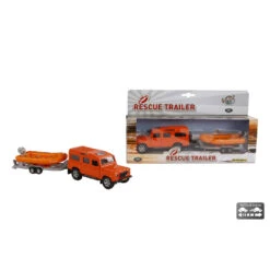 Kids Globe Traffic Land Rover Met Trailer