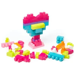 Mega Bloks First Builders Blokkenzak - 60 Stuks - Roze -Speelwereld Plezier 1204941 e13dab43