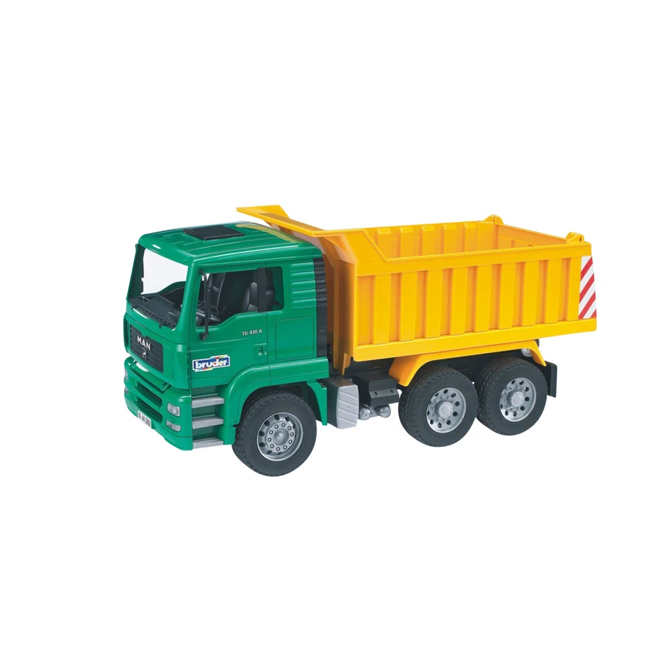 Bruder Brüder MAN TGA Kiepwagen - Groen/geel 1 Bruder Brüder MAN TGA Kiepwagen - Groen/geel