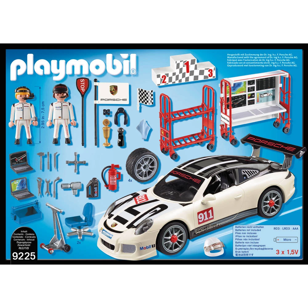 PLAYMOBIL Porsche 911 GT3 Cup 9225 4 PLAYMOBIL Porsche 911 GT3 Cup 9225 - Afbeelding 4