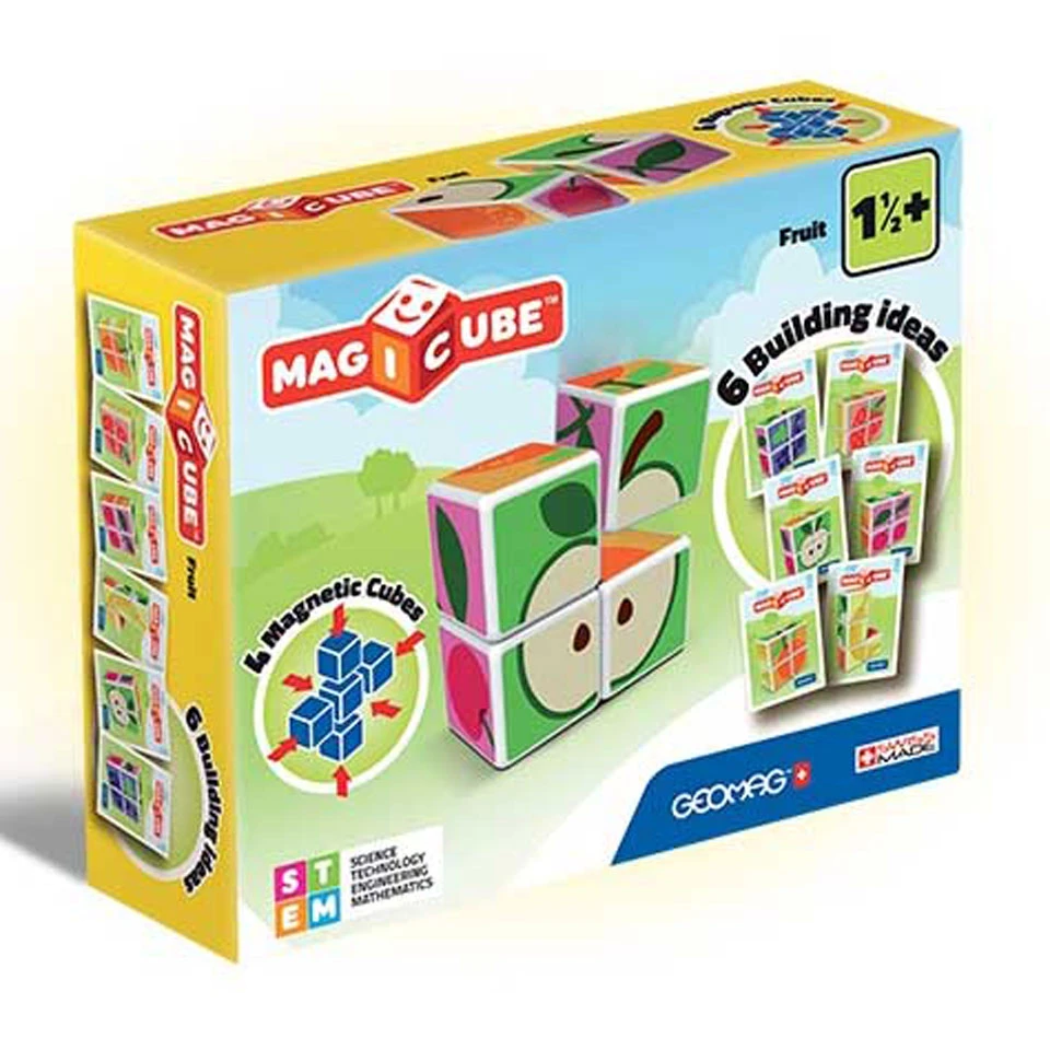 Geomag MagiCube Fruit - 4 Stukjes 1 Geomag MagiCube Fruit - 4 Stukjes