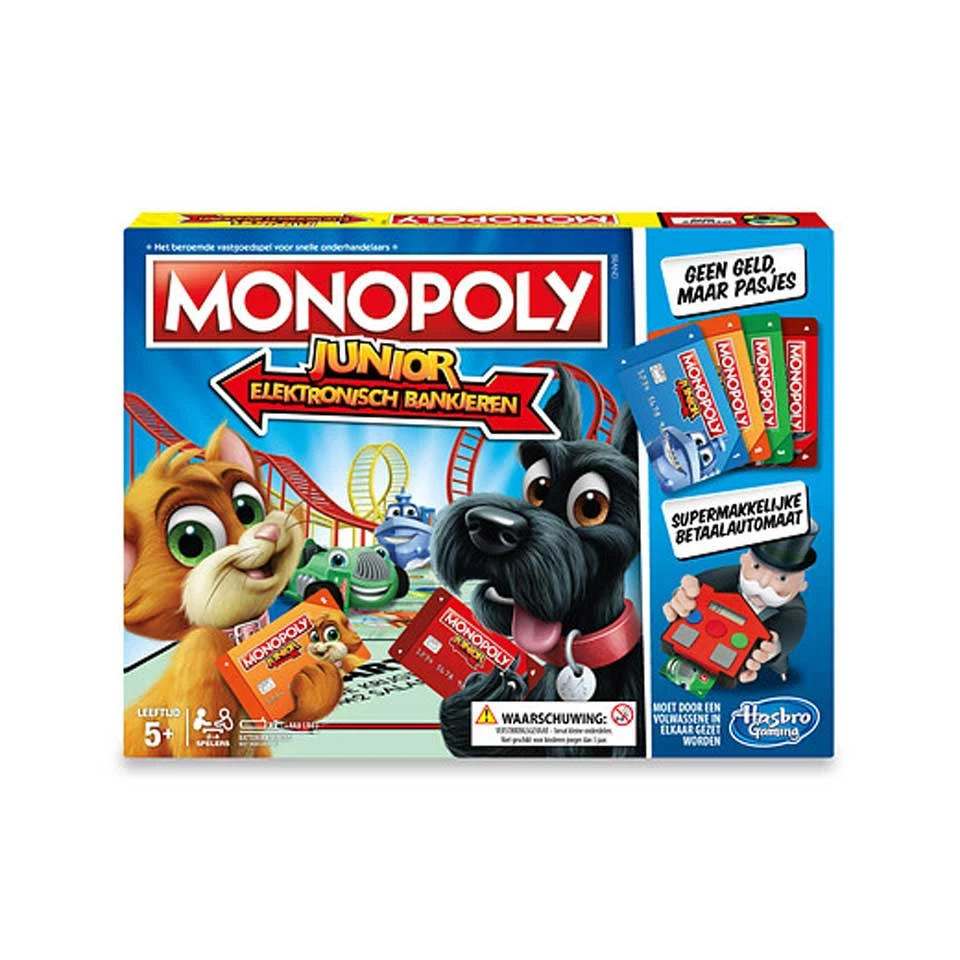 Hasbro Gaming Monopoly Junior Elektronisch Bankieren 4 Hasbro Gaming Monopoly Junior Elektronisch Bankieren - Afbeelding 4