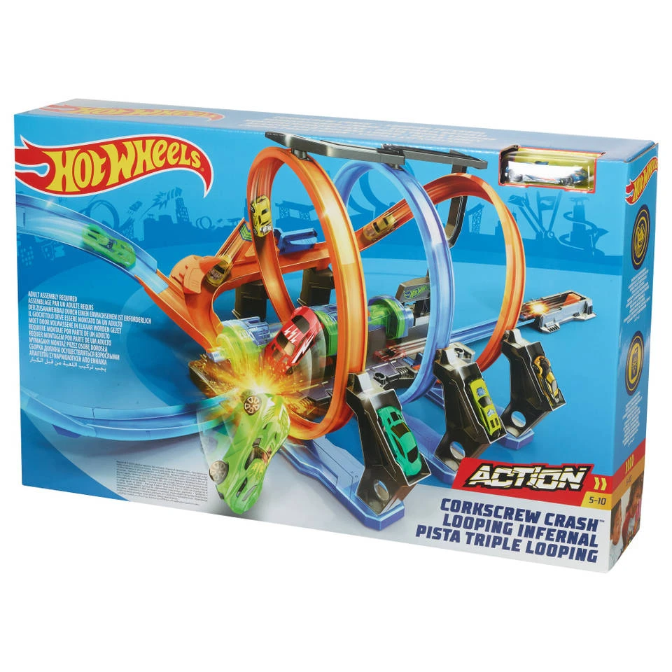 Hot Wheels Kurkentrekker Crash Racebaanset 2 Hot Wheels Kurkentrekker Crash Racebaanset - Afbeelding 2