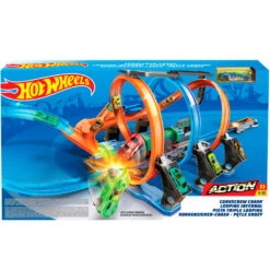 Hot Wheels Kurkentrekker Crash Racebaanset