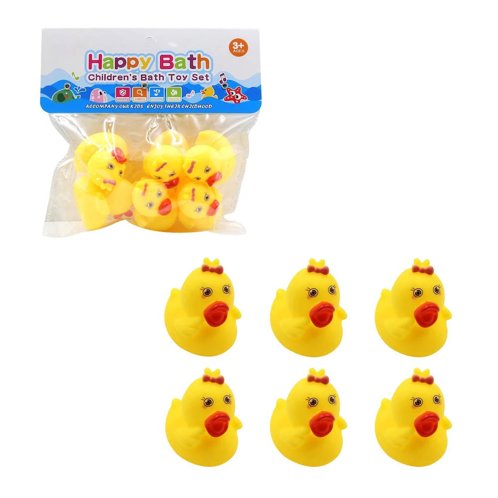 No Brand Badeendjes Set 6-delig 2 No Brand Badeendjes Set 6-delig - Afbeelding 2