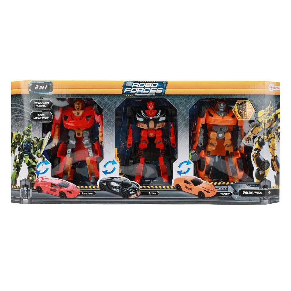 No Brand Roboforces Transformer Robot Set 3-delig 2 No Brand Roboforces Transformer Robot Set 3-delig - Afbeelding 2
