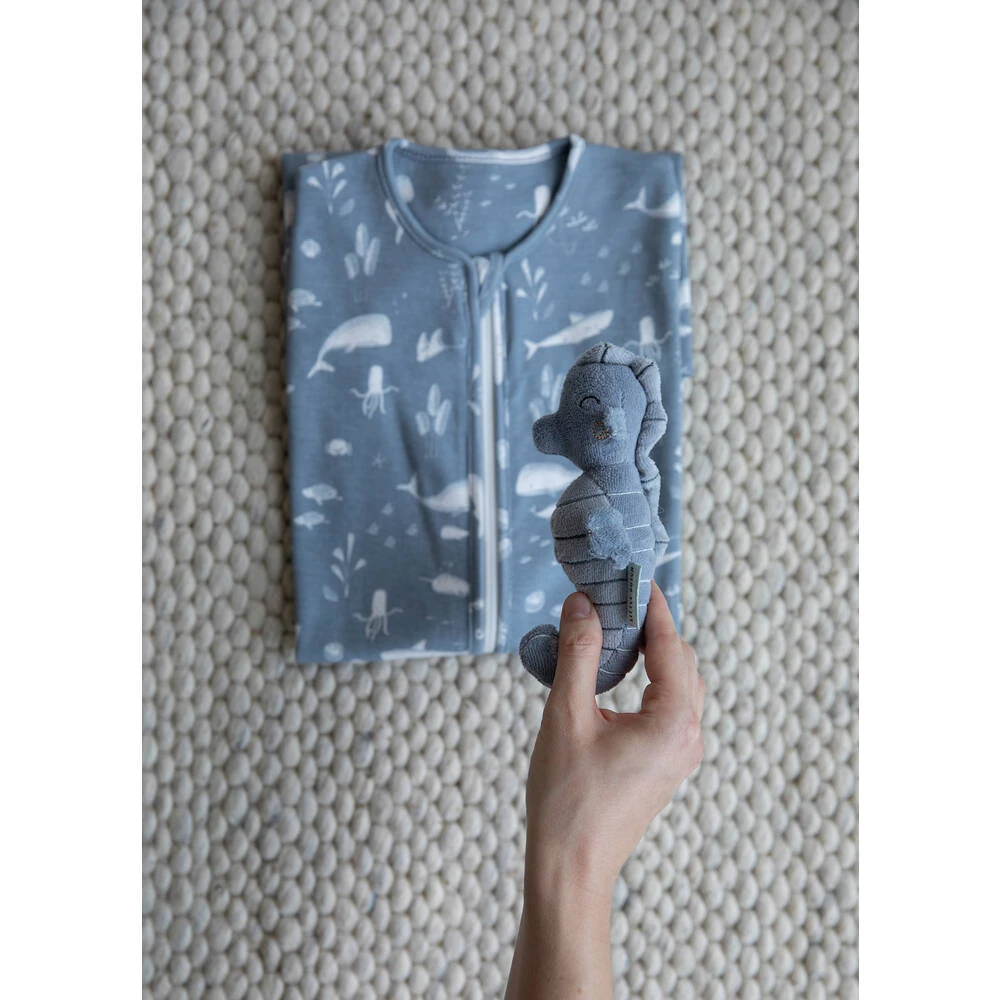 Little Dutch Zeepaardje Rammelaar - Blauw 2 Little Dutch Zeepaardje Rammelaar - Blauw - Afbeelding 2