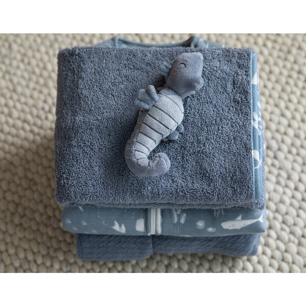 Little Dutch Zeepaardje Rammelaar - Blauw 3 Little Dutch Zeepaardje Rammelaar - Blauw - Afbeelding 3