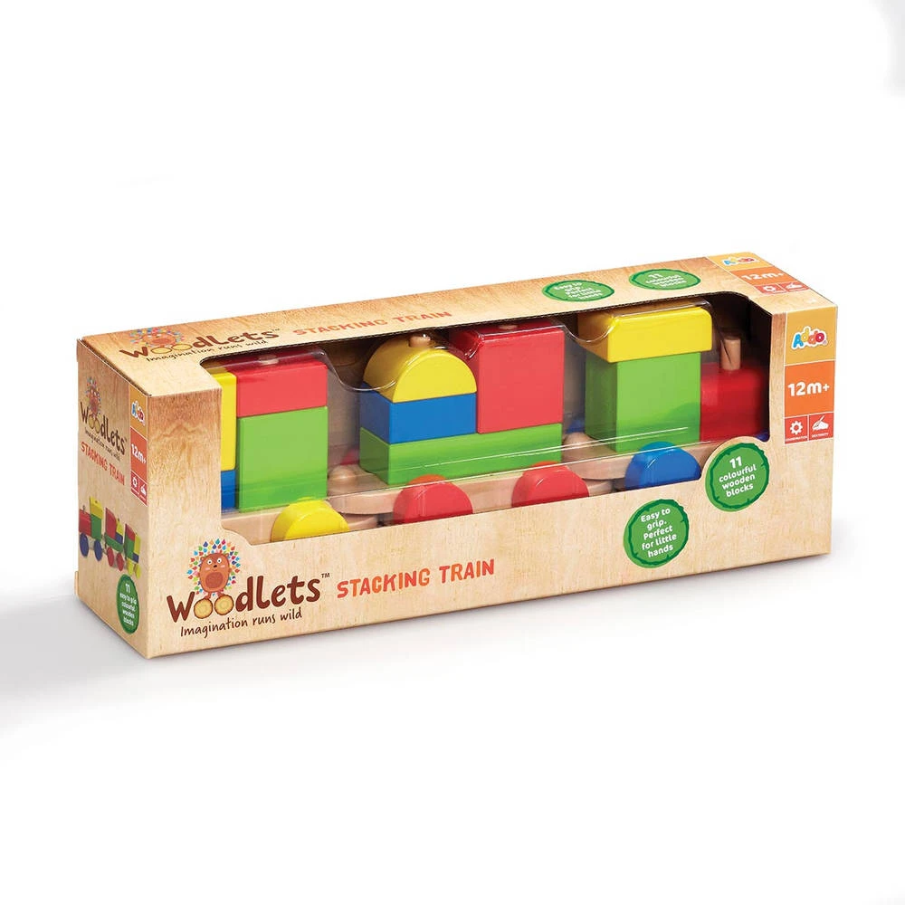 Woodlets Houten Trein 2 Woodlets Houten Trein - Afbeelding 2