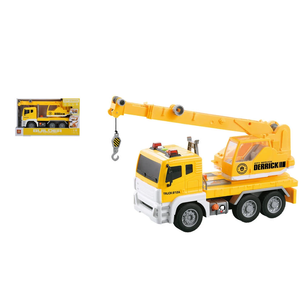 No Brand Engineering Kraan Met Licht En Geluid - 1:12 2 No Brand Engineering Kraan Met Licht En Geluid - 1:12 - Afbeelding 2