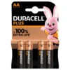 Duracell Alka Plus AA-batterijen Set 4-delig