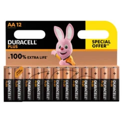 Duracell Alka Plus AA-batterijen Set 12-delig
