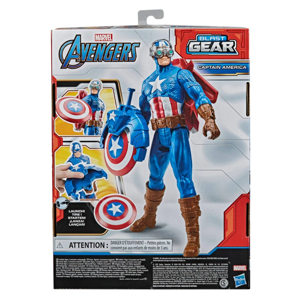 Hasbro Marvel Avengers Titan Heroes Speelfigurenset Captain America 6 Hasbro Marvel Avengers Titan Heroes Speelfigurenset Captain America - Afbeelding 6