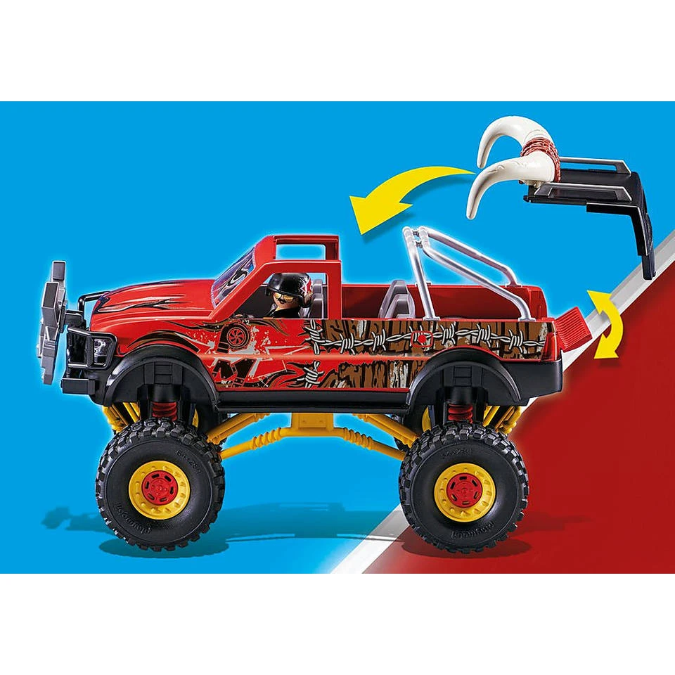 PLAYMOBIL Stuntshow Monstertruck Met Hoorns 70549 4 PLAYMOBIL Stuntshow Monstertruck Met Hoorns 70549 - Afbeelding 4