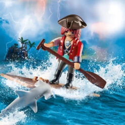 PLAYMOBIL SpecialPLUS Piraat Met Vlot En Hamerhaai 70598 -Speelwereld Plezier 1987180 5c6fc88d