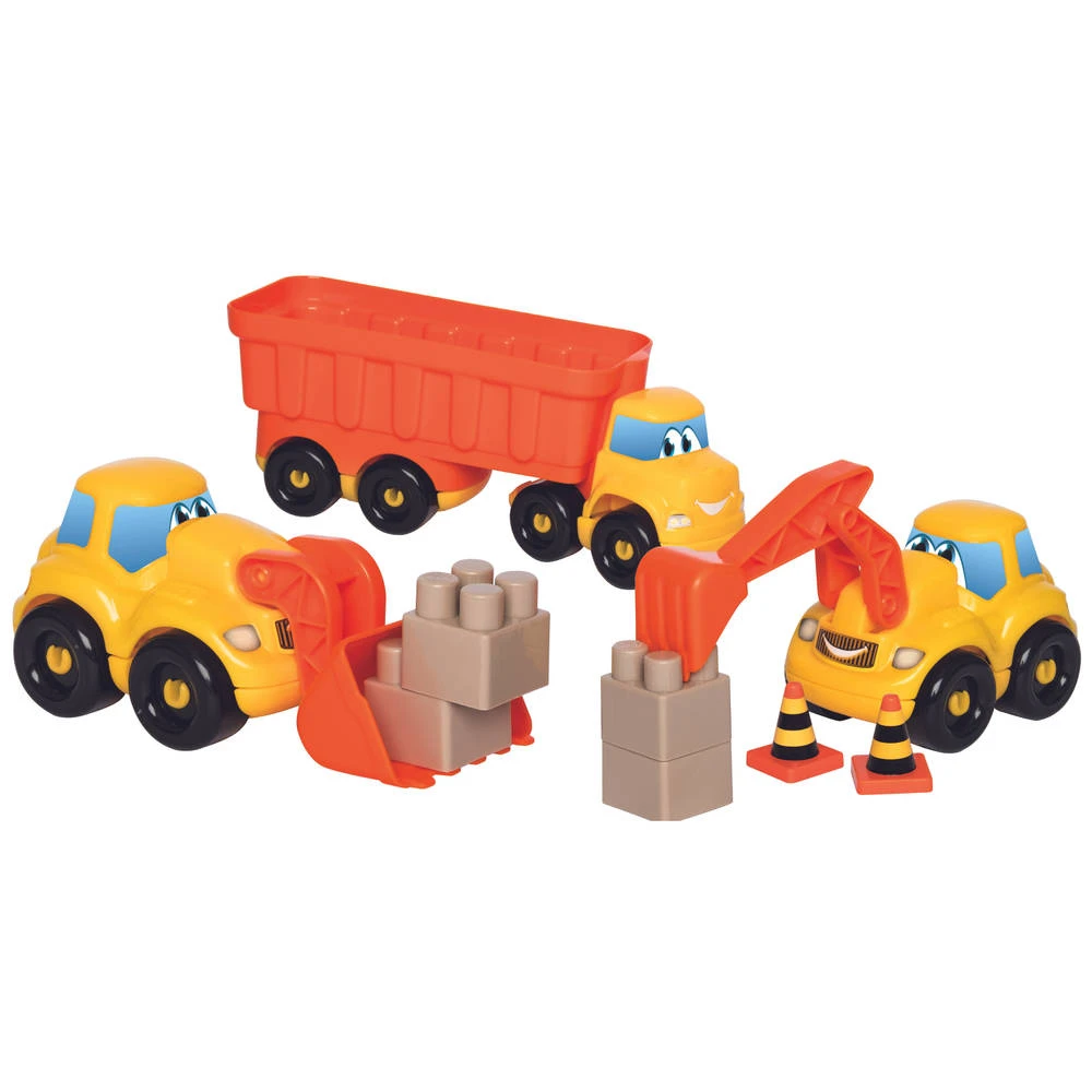 Abrick Bouwvoertuigenset 3-delig 2 Abrick Bouwvoertuigenset 3-delig - Afbeelding 2