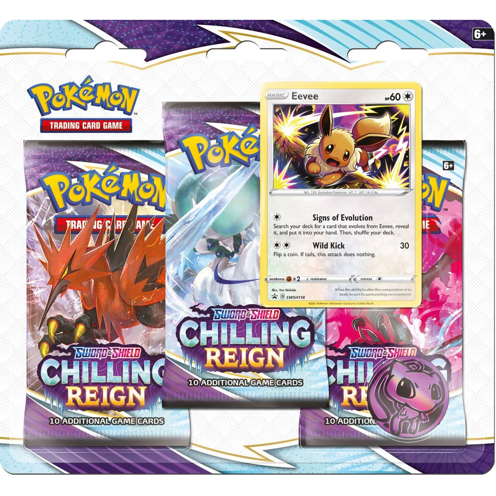 ASMODEE Pokémon TCG Sword & Shield Chilling Reign Boosterblister 2 ASMODEE Pokémon TCG Sword & Shield Chilling Reign Boosterblister - Afbeelding 2