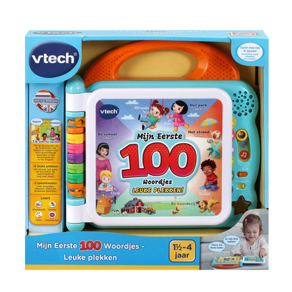 VTech Mijn Eerste 100 Woordjes Leuke Plekken 2 VTech Mijn Eerste 100 Woordjes Leuke Plekken - Afbeelding 2