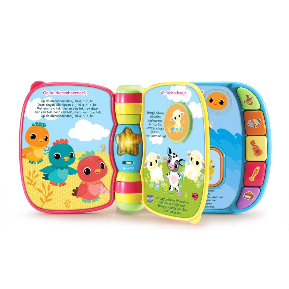 VTech Baby Dierenvriendjes Liedjesboek - Blauw 2 VTech Baby Dierenvriendjes Liedjesboek - Blauw - Afbeelding 2