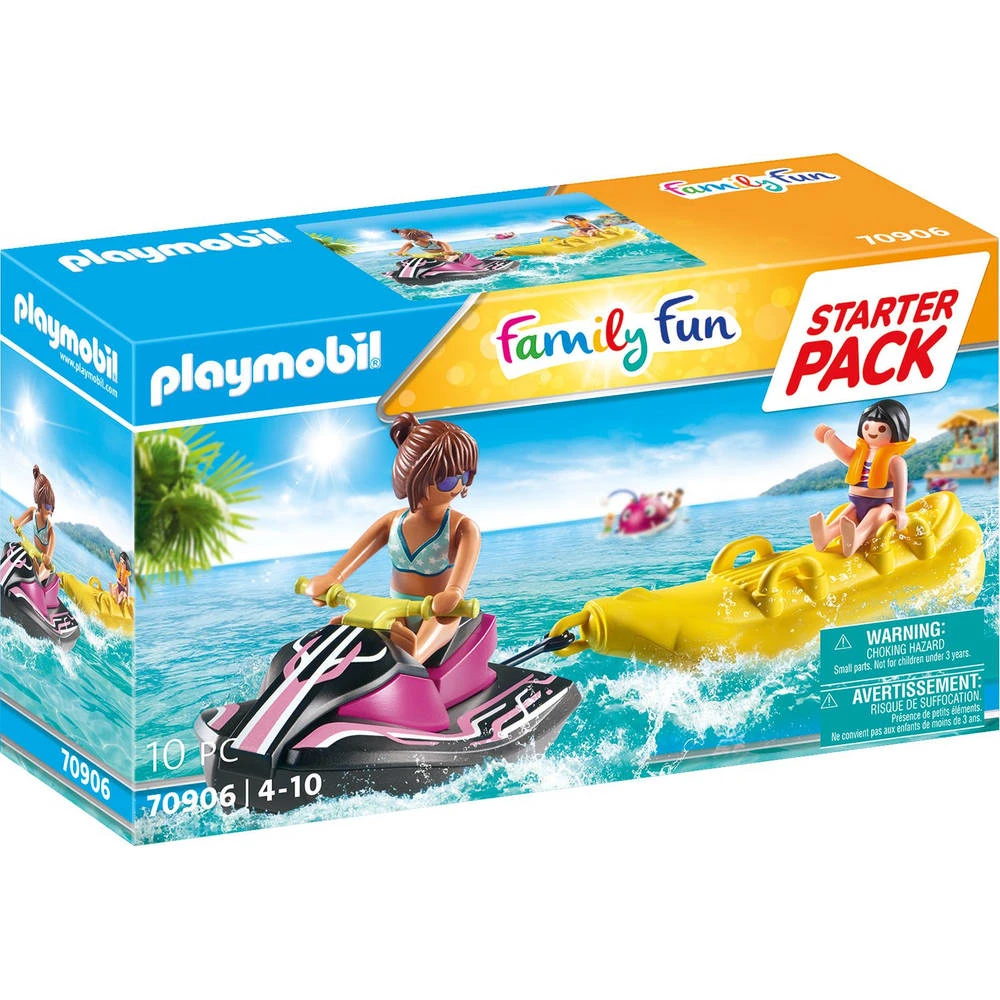 PLAYMOBIL Family Fun Starterpack Waterscooter Met Bananenboot 70906 1 PLAYMOBIL Family Fun Starterpack Waterscooter Met Bananenboot 70906
