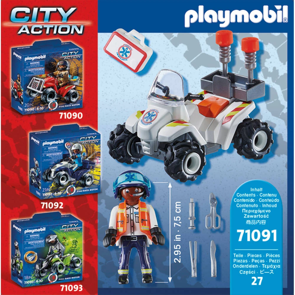 PLAYMOBIL City Life Reddingsdienst Speed Quad 71091 6 PLAYMOBIL City Life Reddingsdienst Speed Quad 71091 - Afbeelding 6