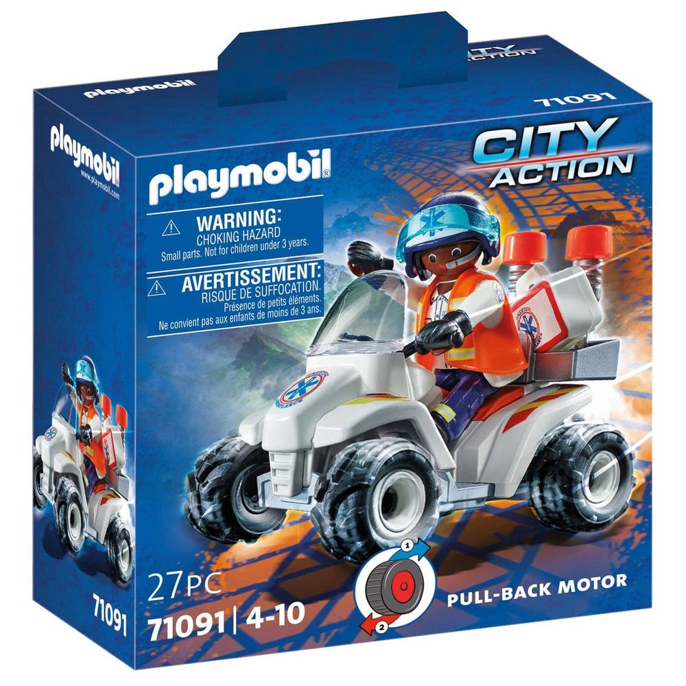 PLAYMOBIL City Life Reddingsdienst Speed Quad 71091 1 PLAYMOBIL City Life Reddingsdienst Speed Quad 71091