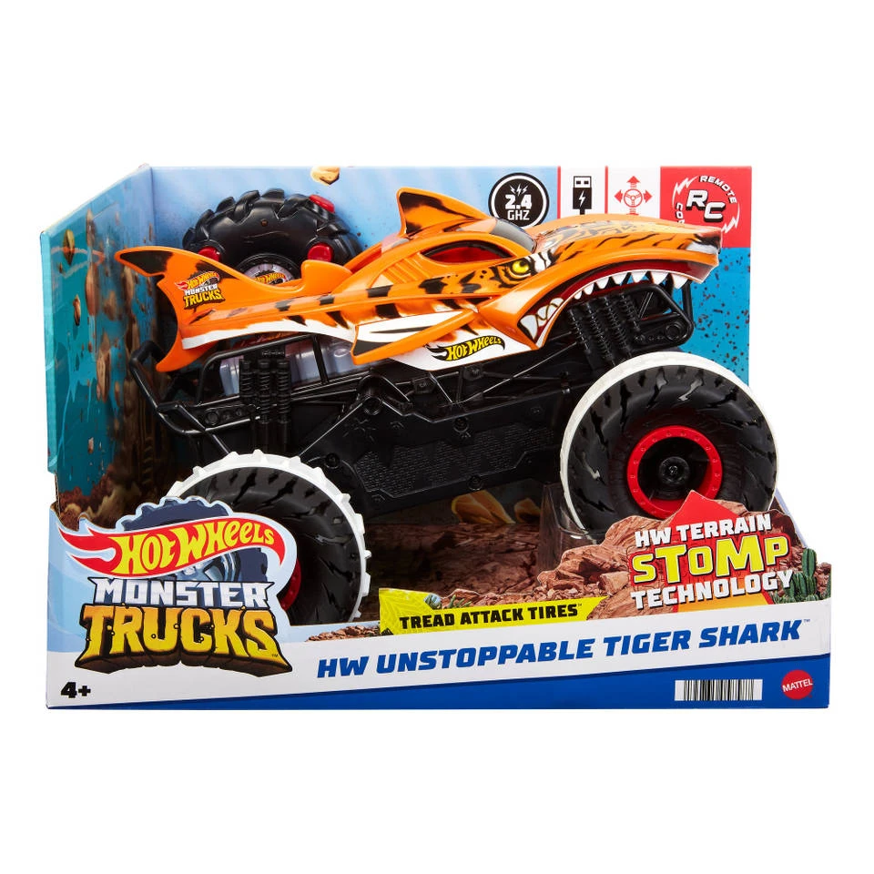 Hot Wheels Monster Trucks Unstoppable Tiger Shark Auto 1 Hot Wheels Monster Trucks Unstoppable Tiger Shark Auto