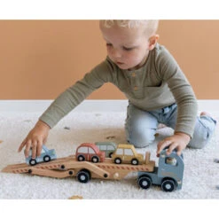Little Dutch Houten Truck Met Oplegger + 4 Auto's -Speelwereld Plezier 1992897 1ac6218d