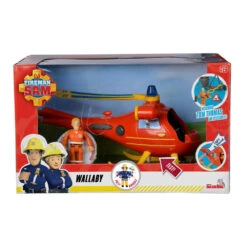 SIMBA Brandweerman Sam Wallaby Helikopter Met Speelfiguur Tom Thomas