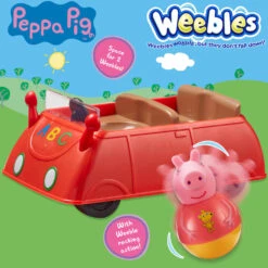 No Brand Peppa Pig Weebles Rode Auto -Speelwereld Plezier 1993040 29230866