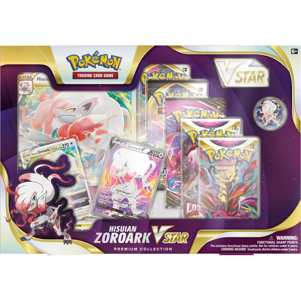 ASMODEE Pokémon TCG V STAR Hisuian Zoroark Premium Collection 3 ASMODEE Pokémon TCG V STAR Hisuian Zoroark Premium Collection - Afbeelding 3