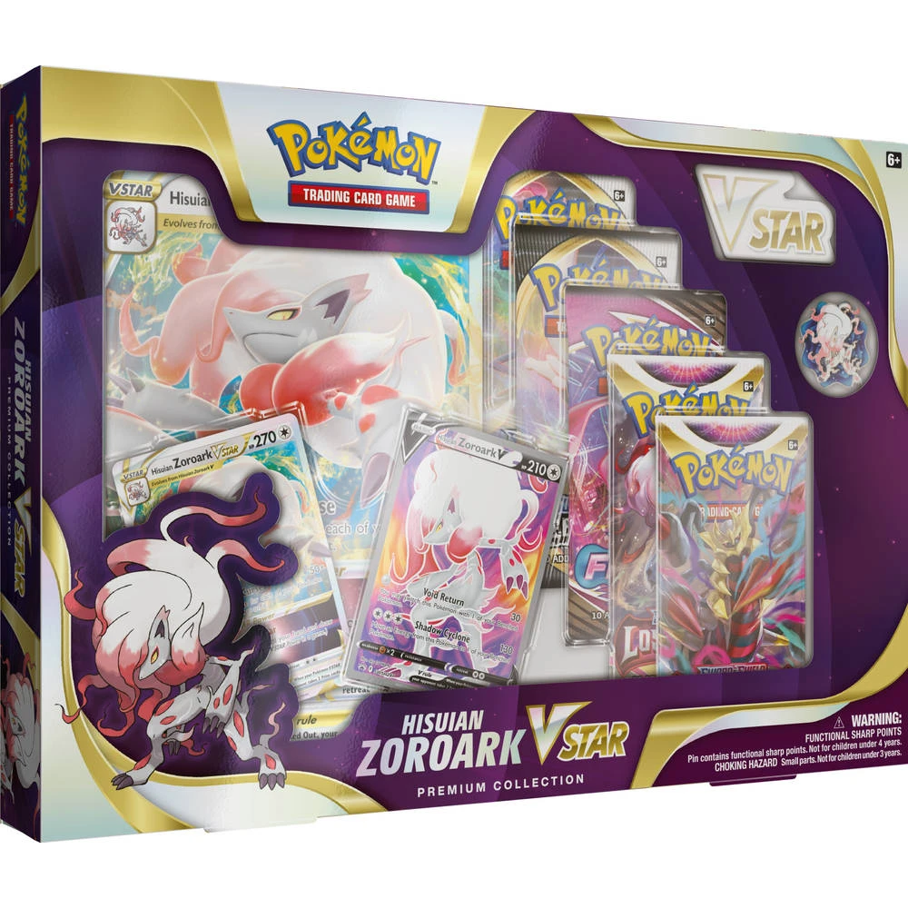 ASMODEE Pokémon TCG V STAR Hisuian Zoroark Premium Collection 1 ASMODEE Pokémon TCG V STAR Hisuian Zoroark Premium Collection