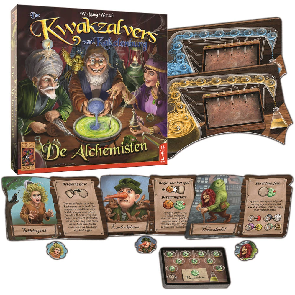 999 Games De Kwakzalvers Van Kakelenburg: De Alchemisten Uitbreiding 1 999 Games De Kwakzalvers Van Kakelenburg: De Alchemisten Uitbreiding