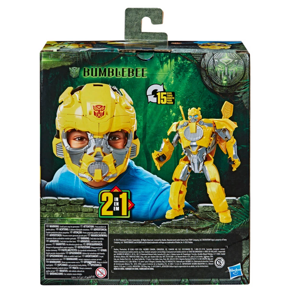 Hasbro Transformers Rise Of The Beasts 2-in-1 Bumblebee Masker 4 Hasbro Transformers Rise Of The Beasts 2-in-1 Bumblebee Masker - Afbeelding 4
