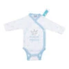 No Brand VIB Kleine Prins Rompertje Kroontje - Wit/blauw