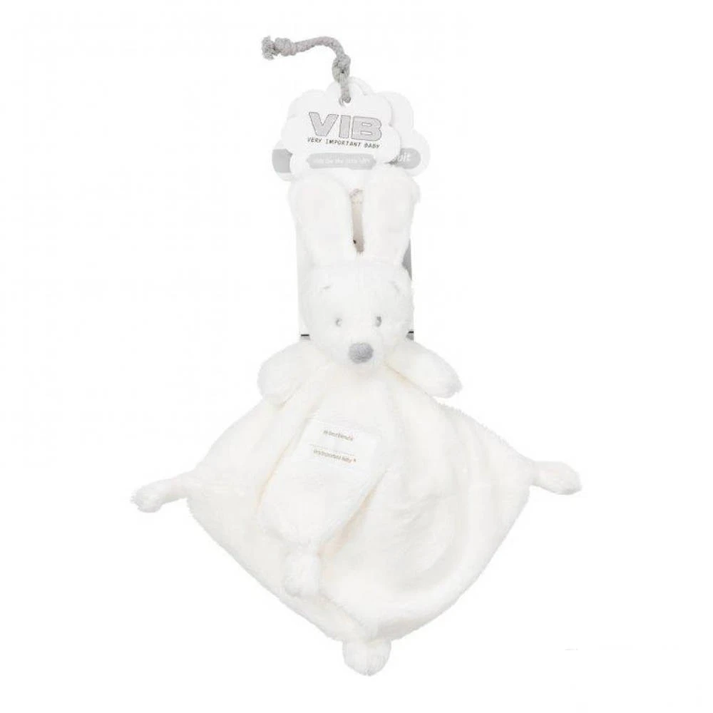 No Brand VIB Knuffeldoekje Met Konijnenhoofd - Wit 2 No Brand VIB Knuffeldoekje Met Konijnenhoofd - Wit - Afbeelding 2