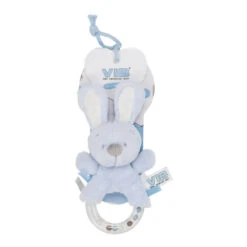 No Brand VIB Konijn Rammelaar - Blauw