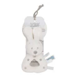 No Brand VIB Konijn Rammelaar - Wit